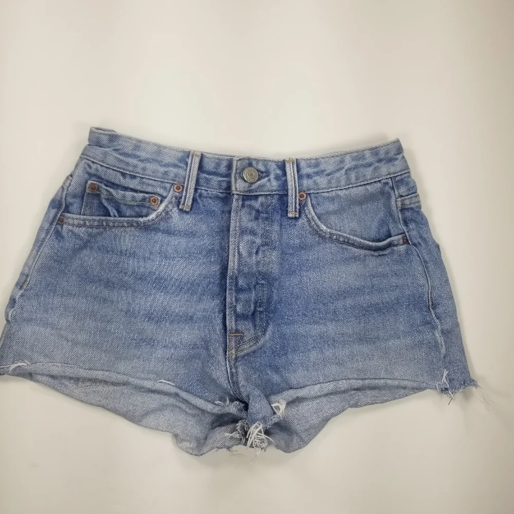 Grlfnd Denim Jean Shorts Sz 25 Cutoff Cindy Button Fly 100% Cotton
